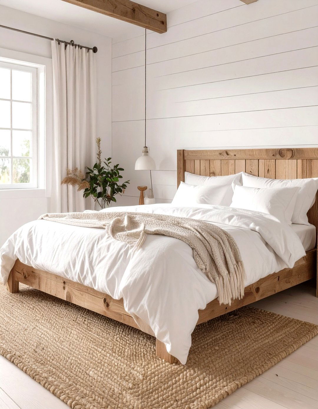 The Farmhouse Modern White Bedroom - 30 modern white bedroom ideas