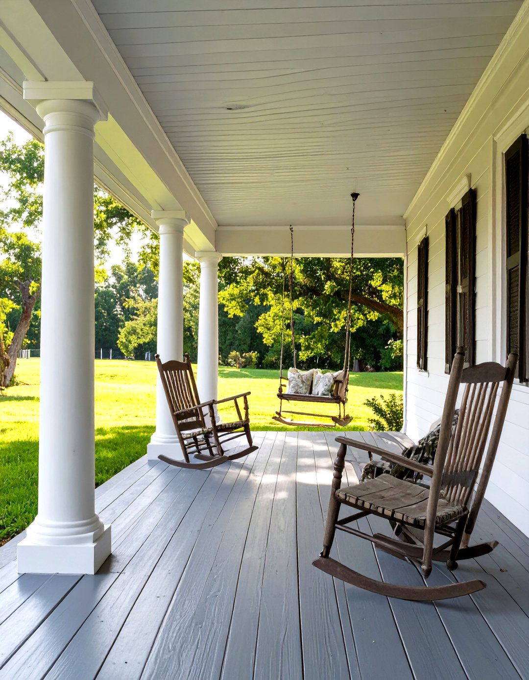 The Farmhouse Porch Deck - 30 covered deck ideas