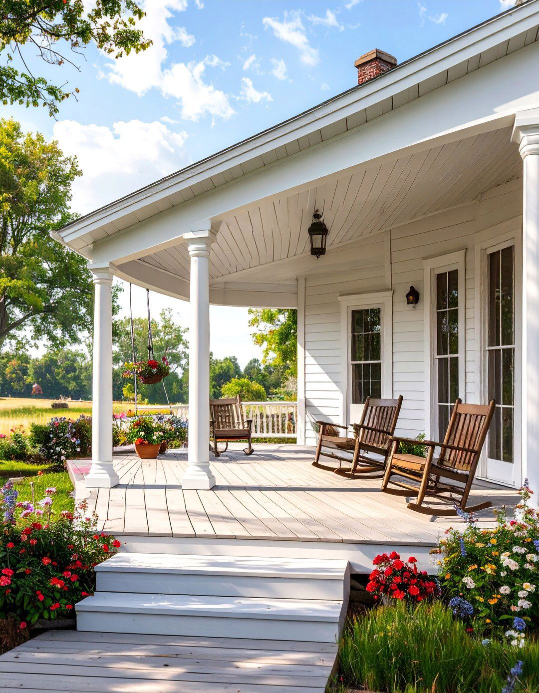 The Farmhouse Porch Extension - 30 deck ideas with roof