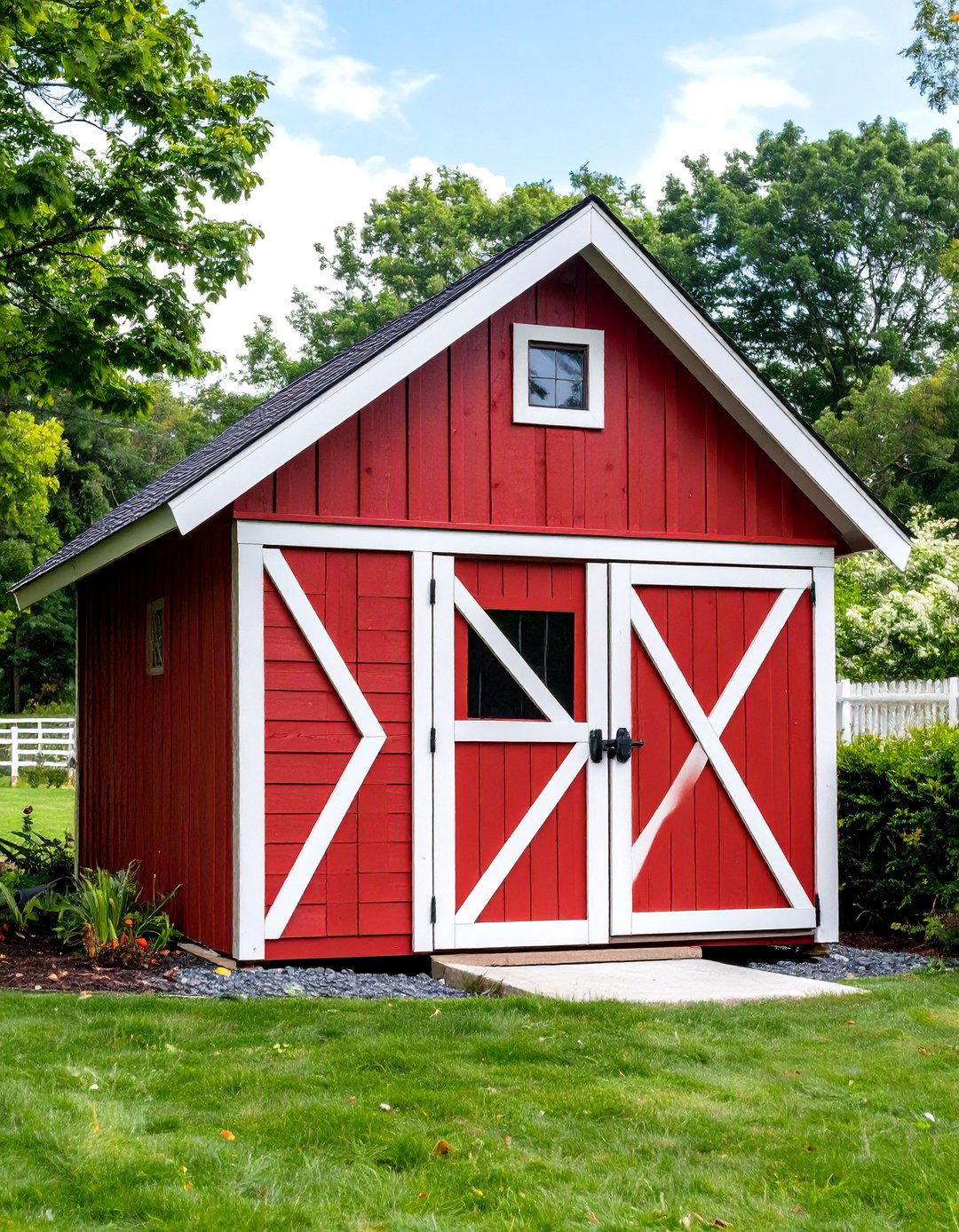 The Farmhouse Style Barn Kennel - 30 homemade outdoor dog kennel ideas