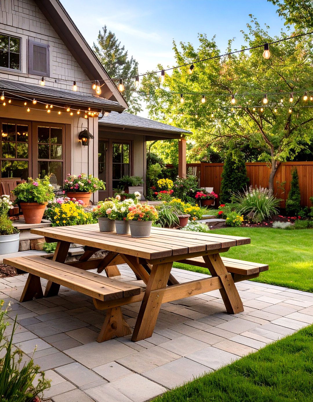 The Farmhouse Style Outdoor Living Space - 30 backyard landscape ideas