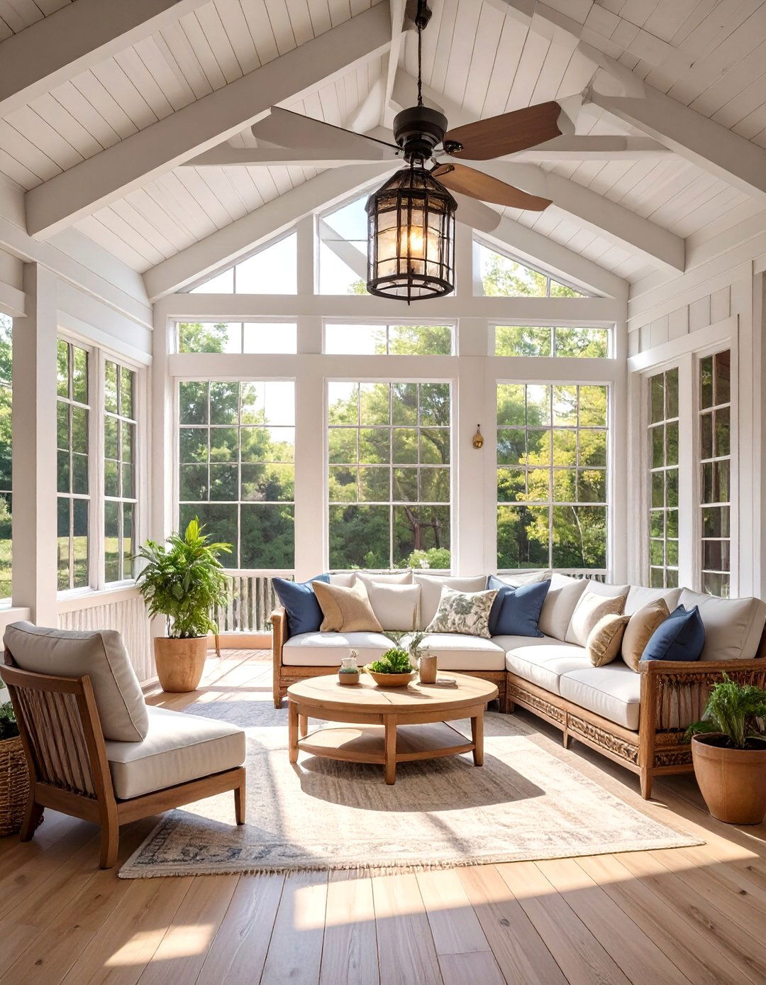The Farmhouse Style Screened Porch - 30 deck enclosure ideas