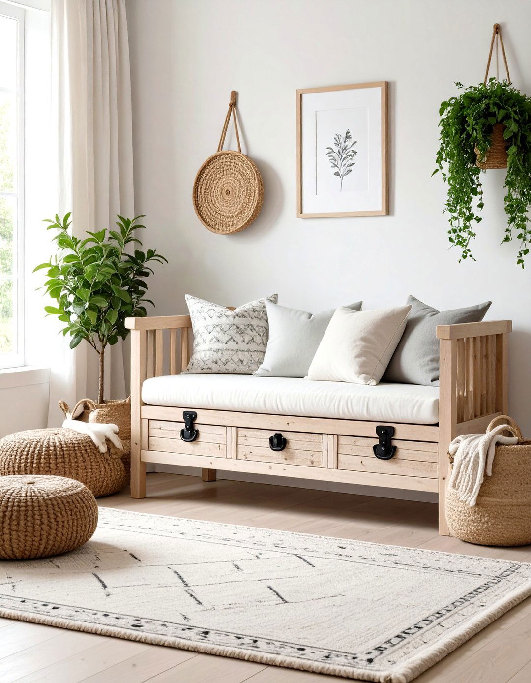 The Farmhouse Style Toy Box - 30 living room toy storage ideas