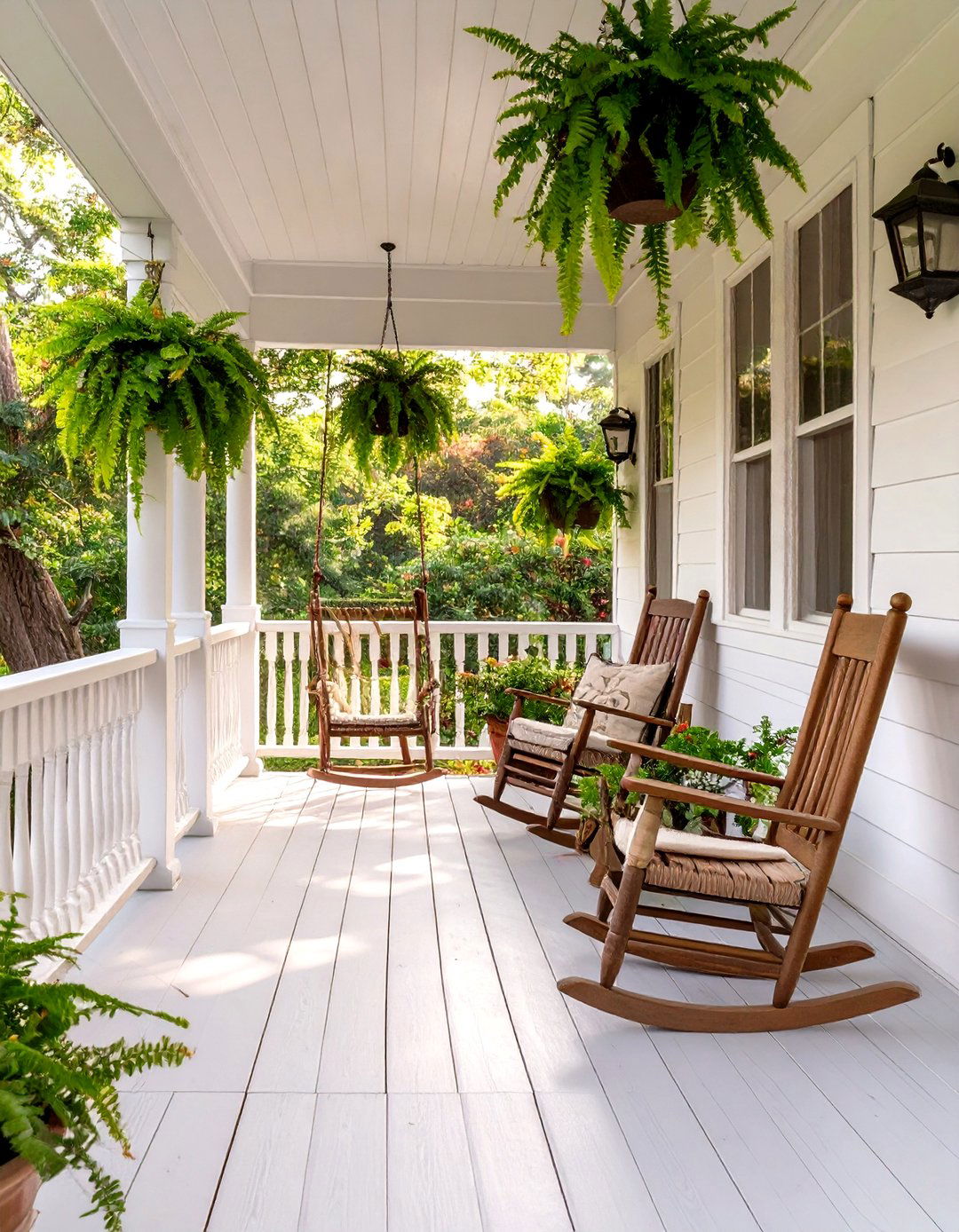 The Farmhouse Style Wraparound Porch - 30 elevated deck ideas