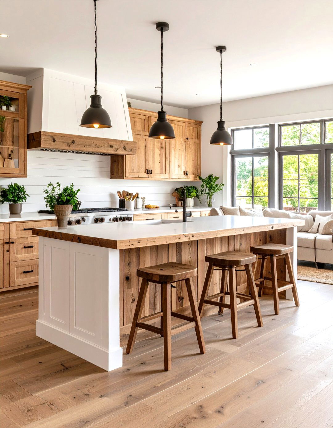 The Farmhouse Wet Bar - 30 living room bar ideas