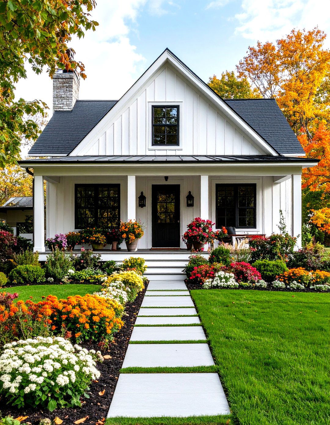 The Farmhouse with Board and Batten Siding - 30 farm house design ideas