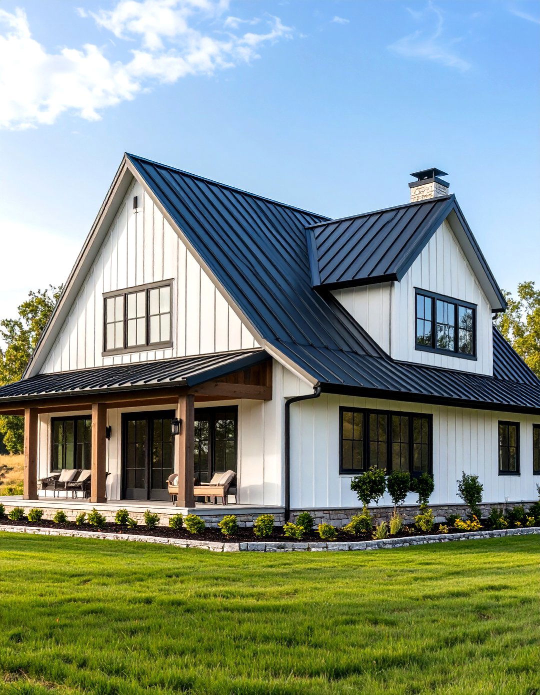 The Farmhouse with a Metal Roof - 30 farm house design ideas