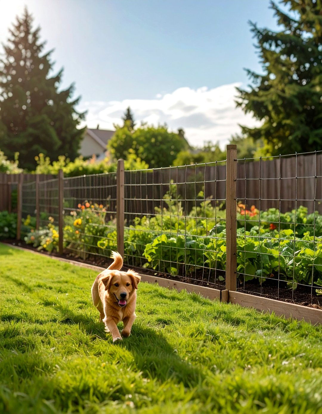 The Fenced Off Veggie Patch Zone - 30 dog-friendly backyard ideas on a budget
