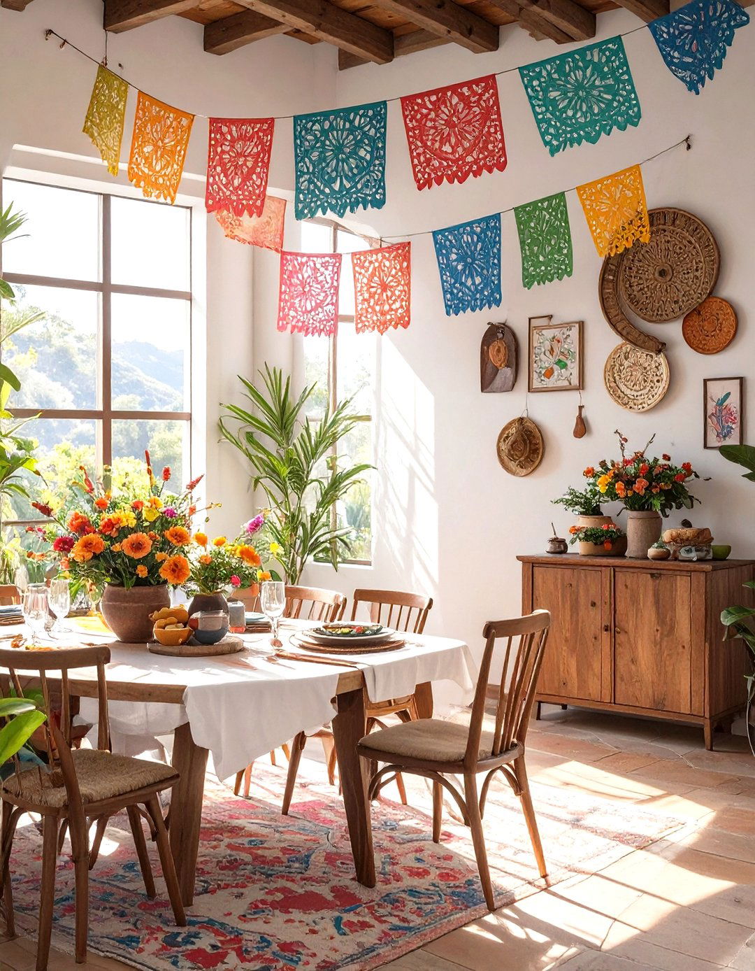 The Festive Papel Picado Inspired Decor - 30 mexican interior design ideas