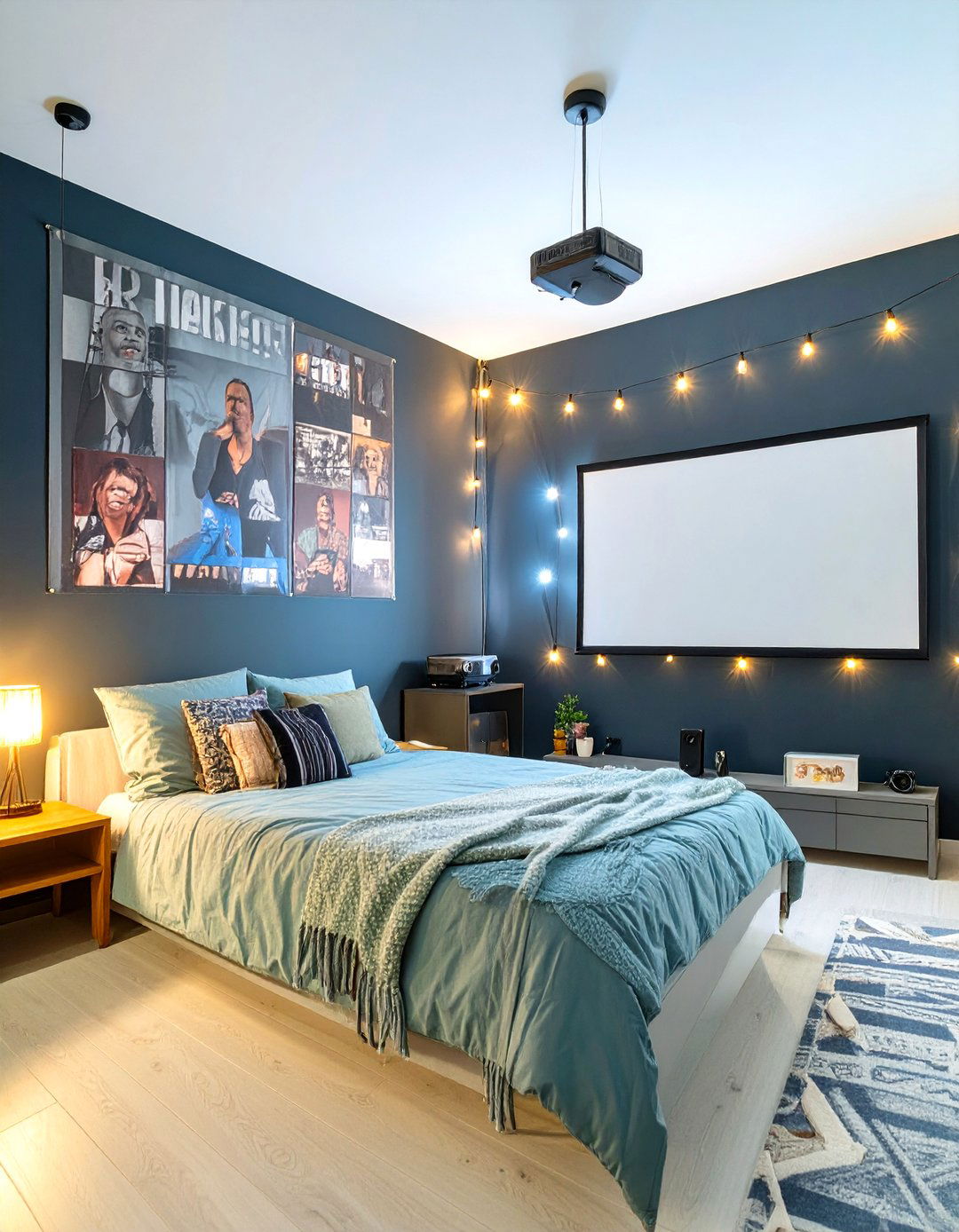 The Film Buffs Cinema Dorm - 30 dorm room ideas for guys