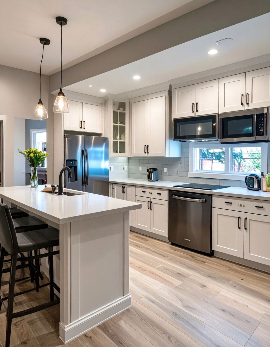 The Finished Basement Kitchenette Bar - 30 basement bar designs