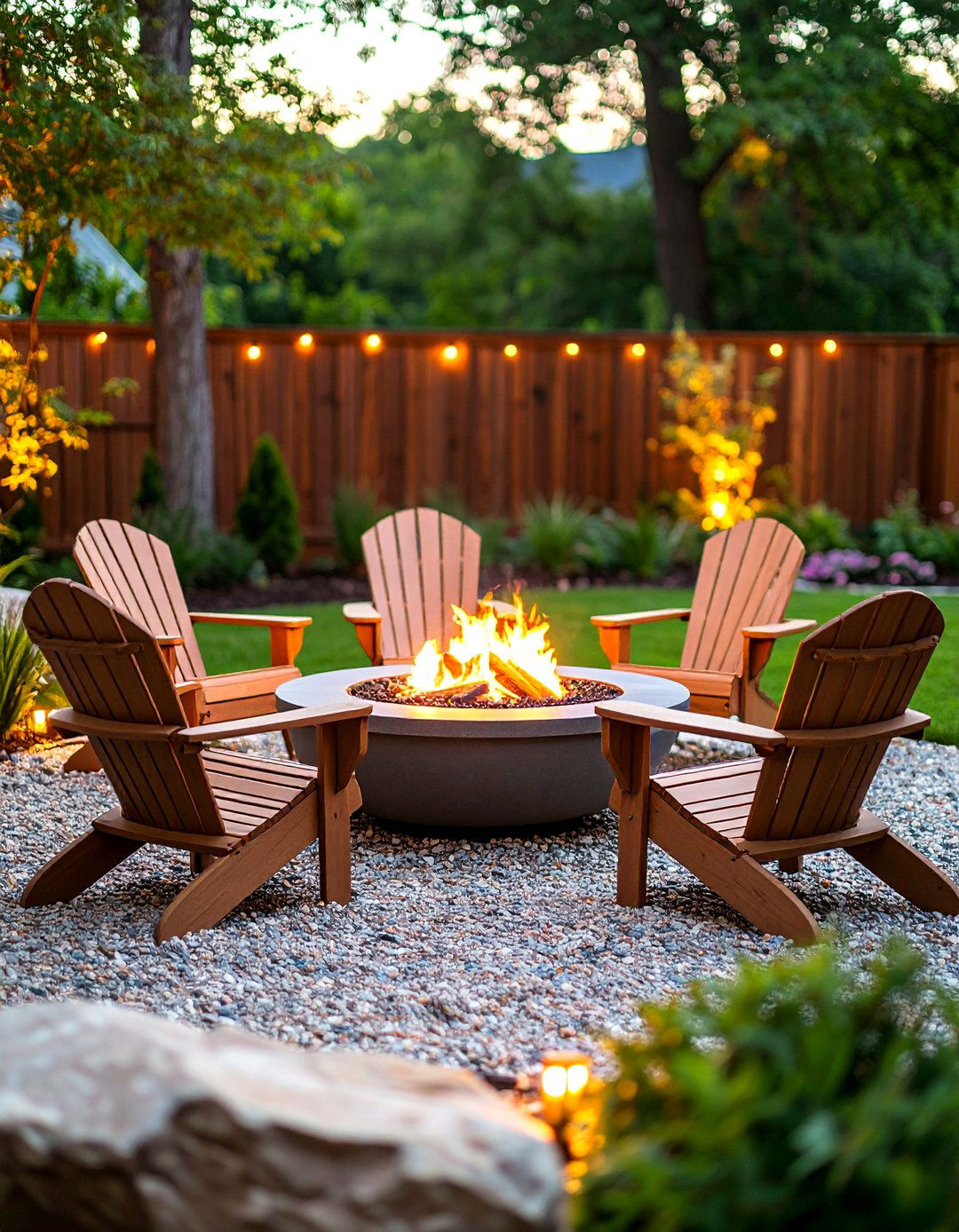The Fire Pit Conversation Corner - 30 backyard ideas for small yards