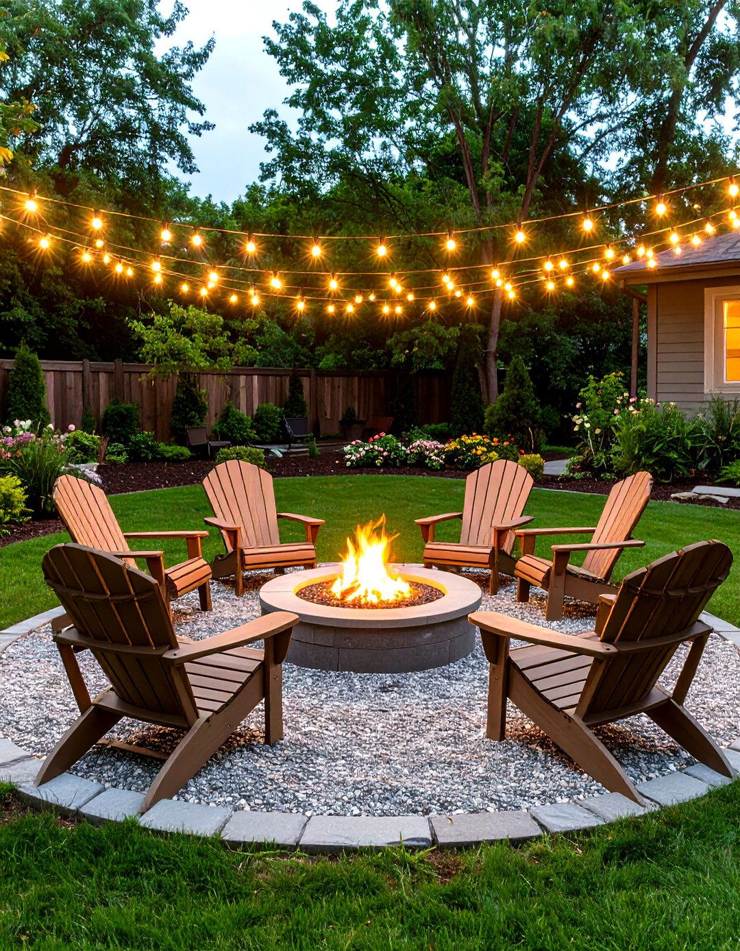The Fire Pit Gathering Spot - 30 gravel garden ideas