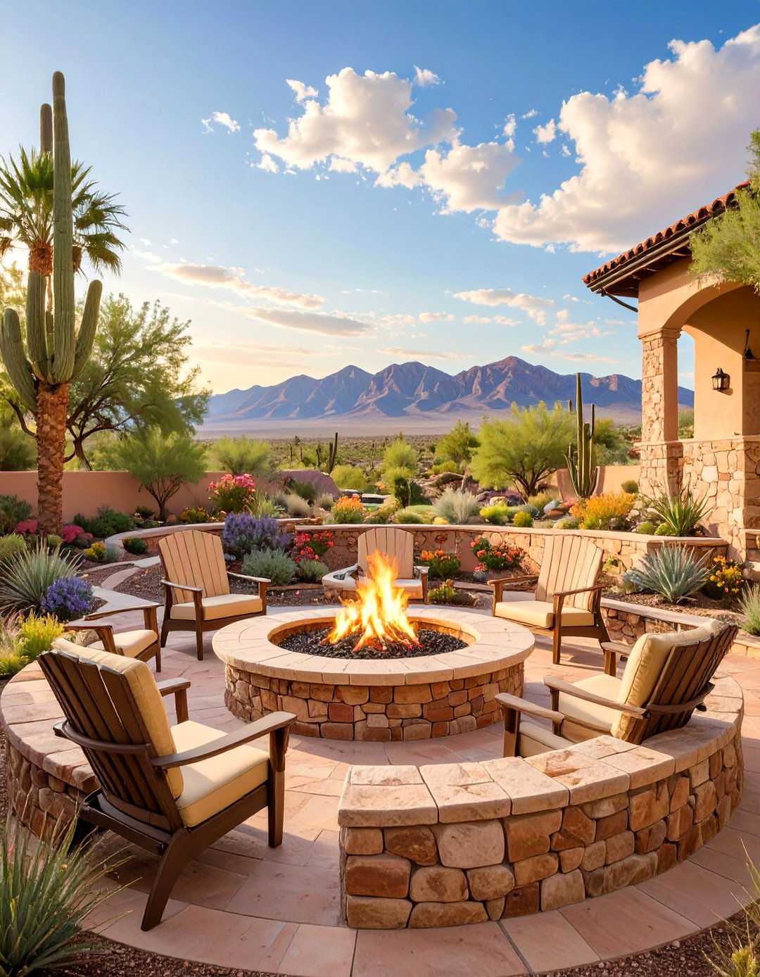 The Fire Pit Gathering Spot - 30 arizona landscape ideas