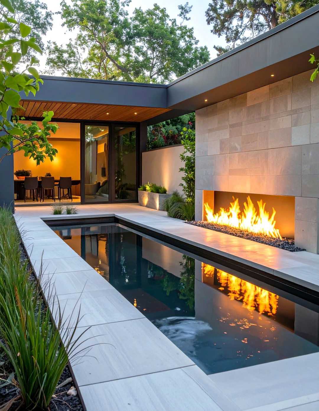 The Fire and Water Garden - 30 modern small garden ideas