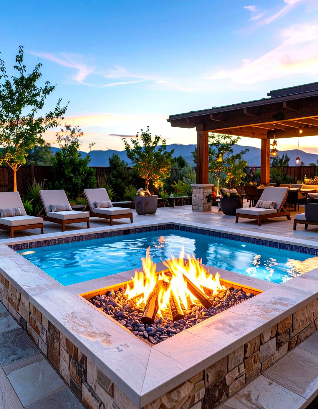 The Fire and Water Hot Tub Experience - 30 hot tub patio ideas
