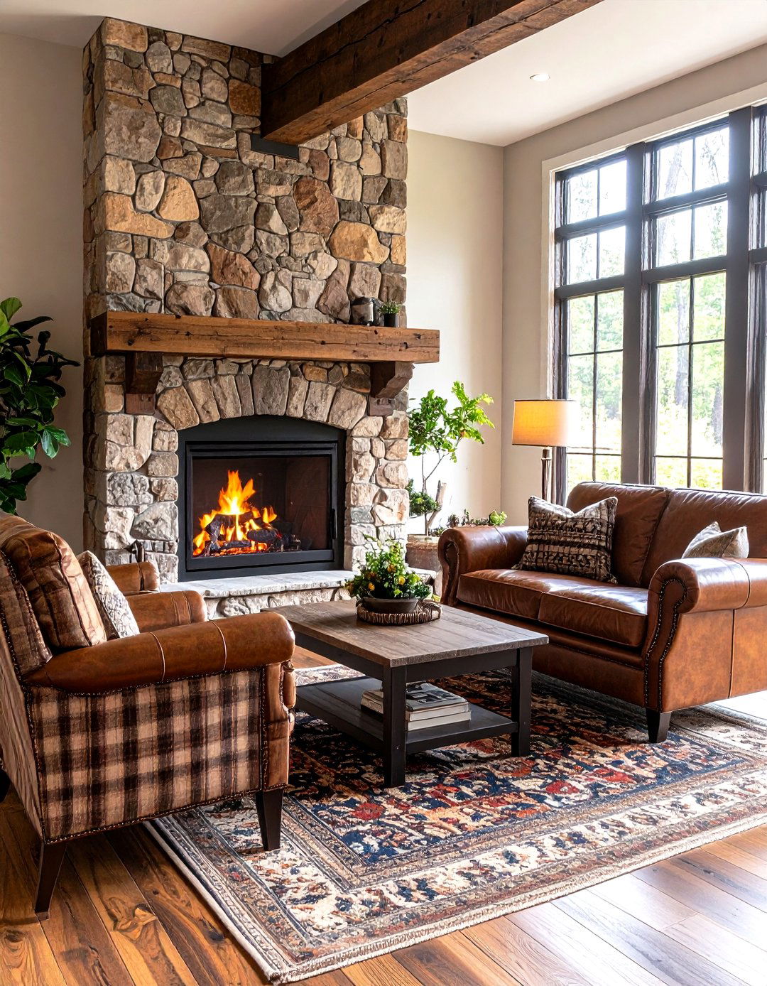 The Fireplace Focused Living Room - 30 living room seating ideas