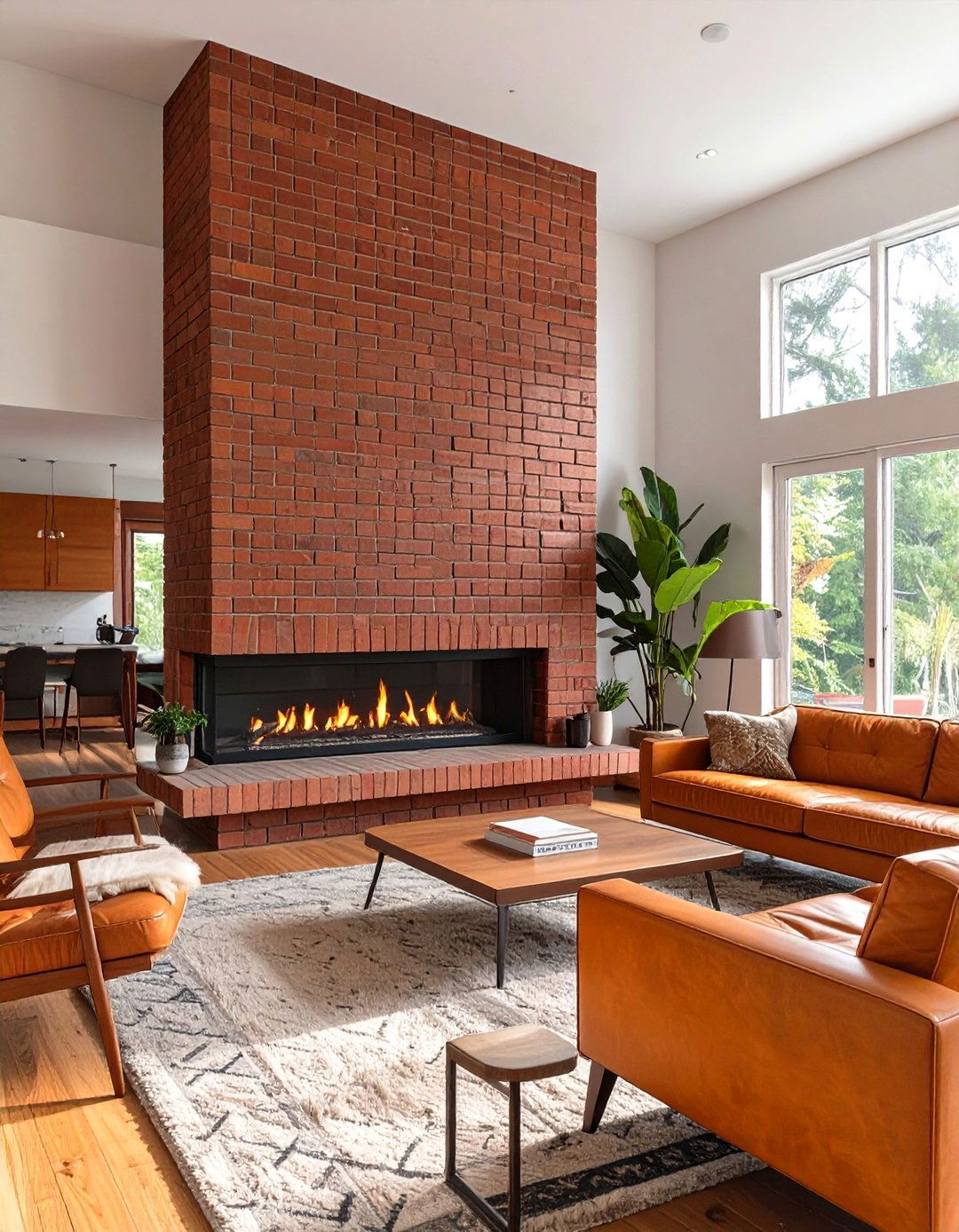 The Fireplace as a Central Hub - 30 midcentury modern interior design ideas