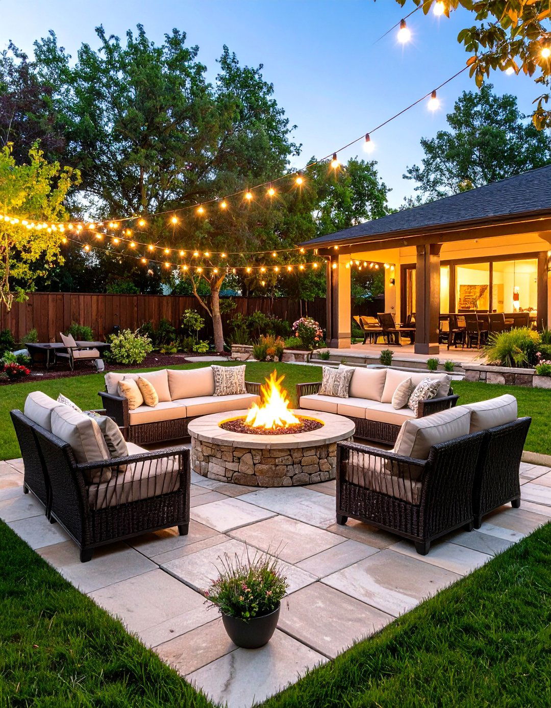 The Fireside Gathering Spot - 30 backyard makeover ideas