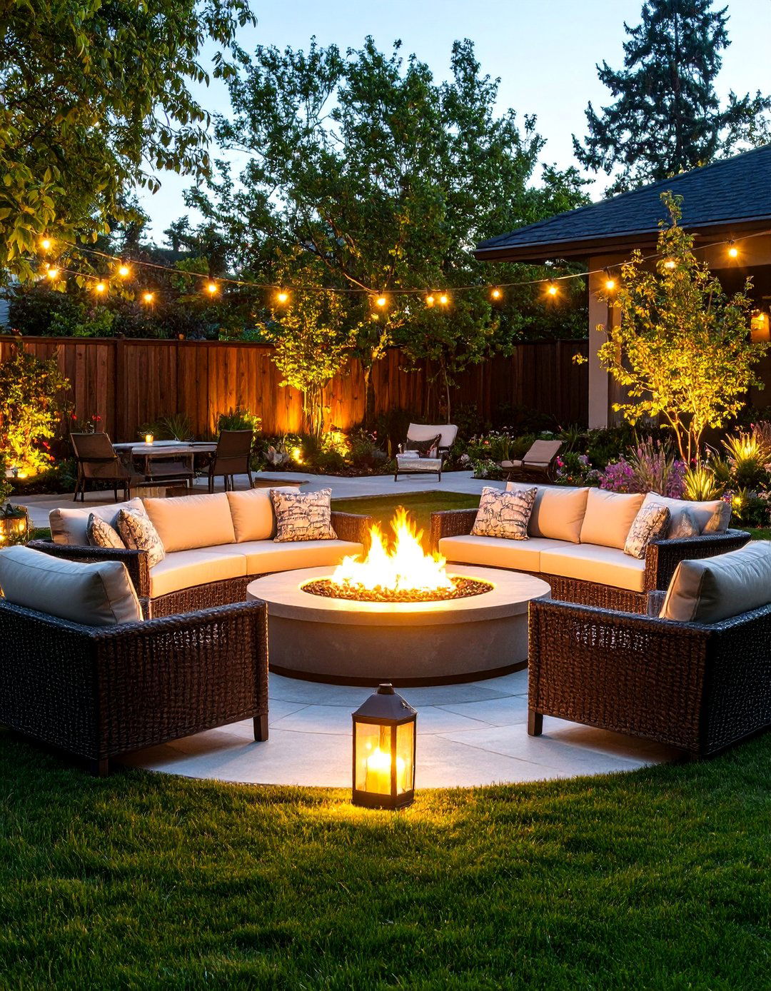 The Fireside Lounge Backyard - 30 backyard decor ideas