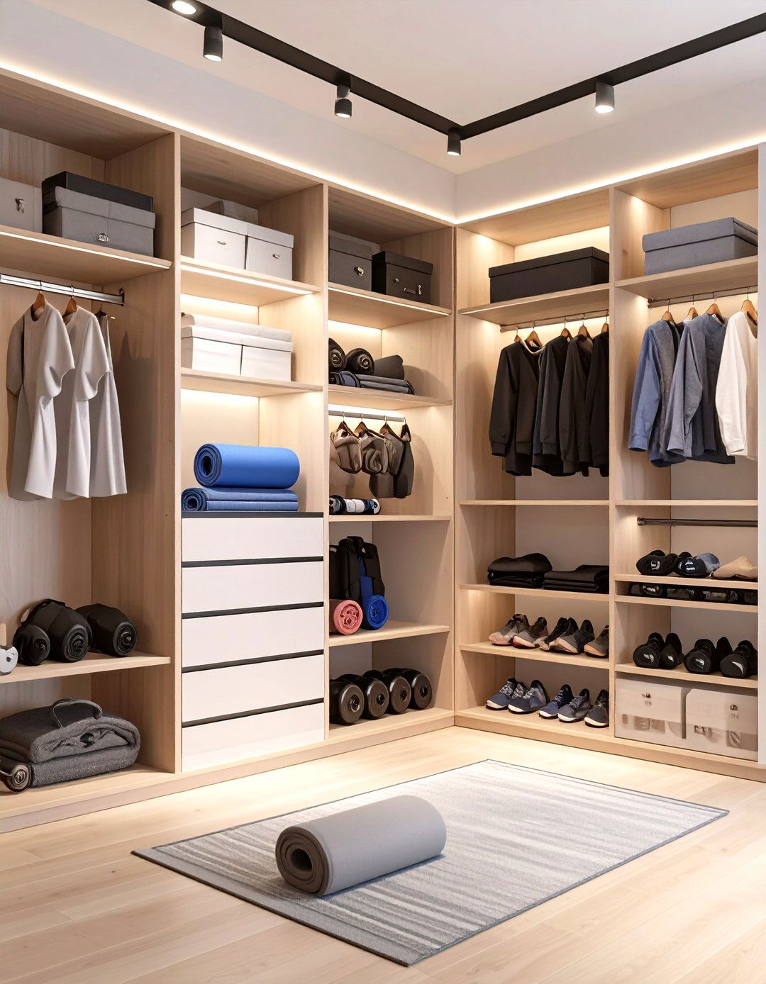The Fitness Enthusiasts Custom Closet - 30 custom closet ideas