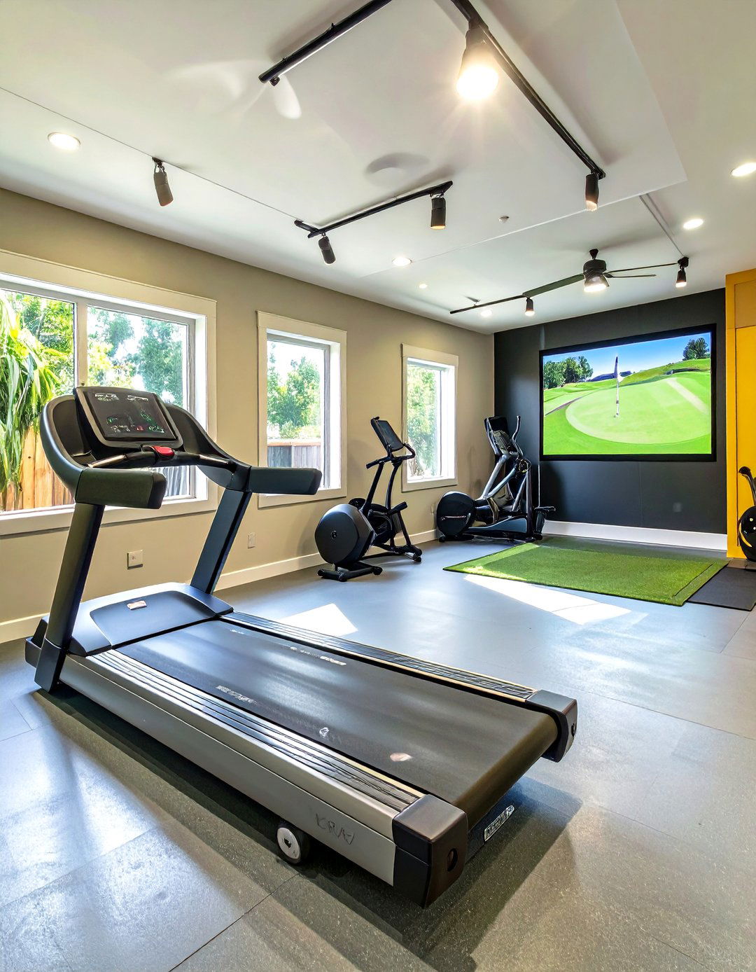 The Fitness and Wellness Hub - 30 garage golf simulator ideas