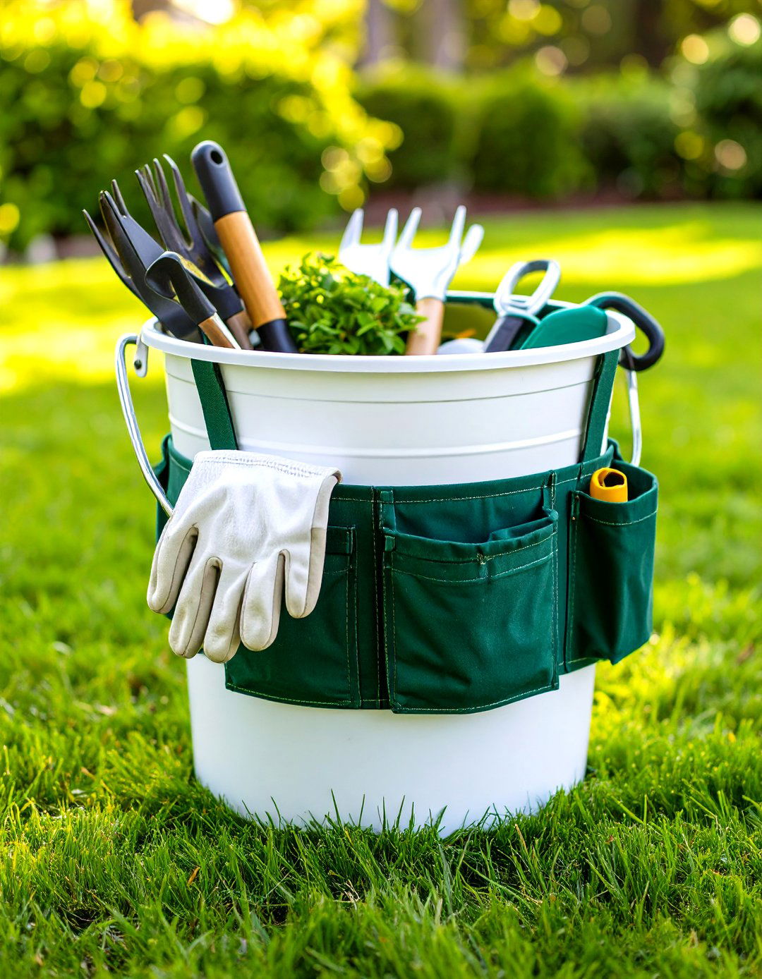 The Five Gallon Bucket Garden Caddy - 30 garden tool storage ideas