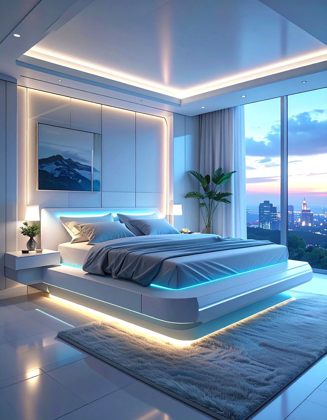 The Floating Bed Bedroom Design - 30 luxury modern bedroom ideas