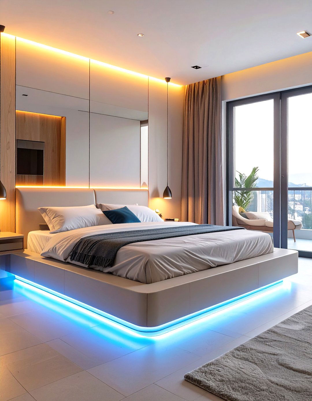 The Floating Bed Layout - 30 master bedroom layout ideas