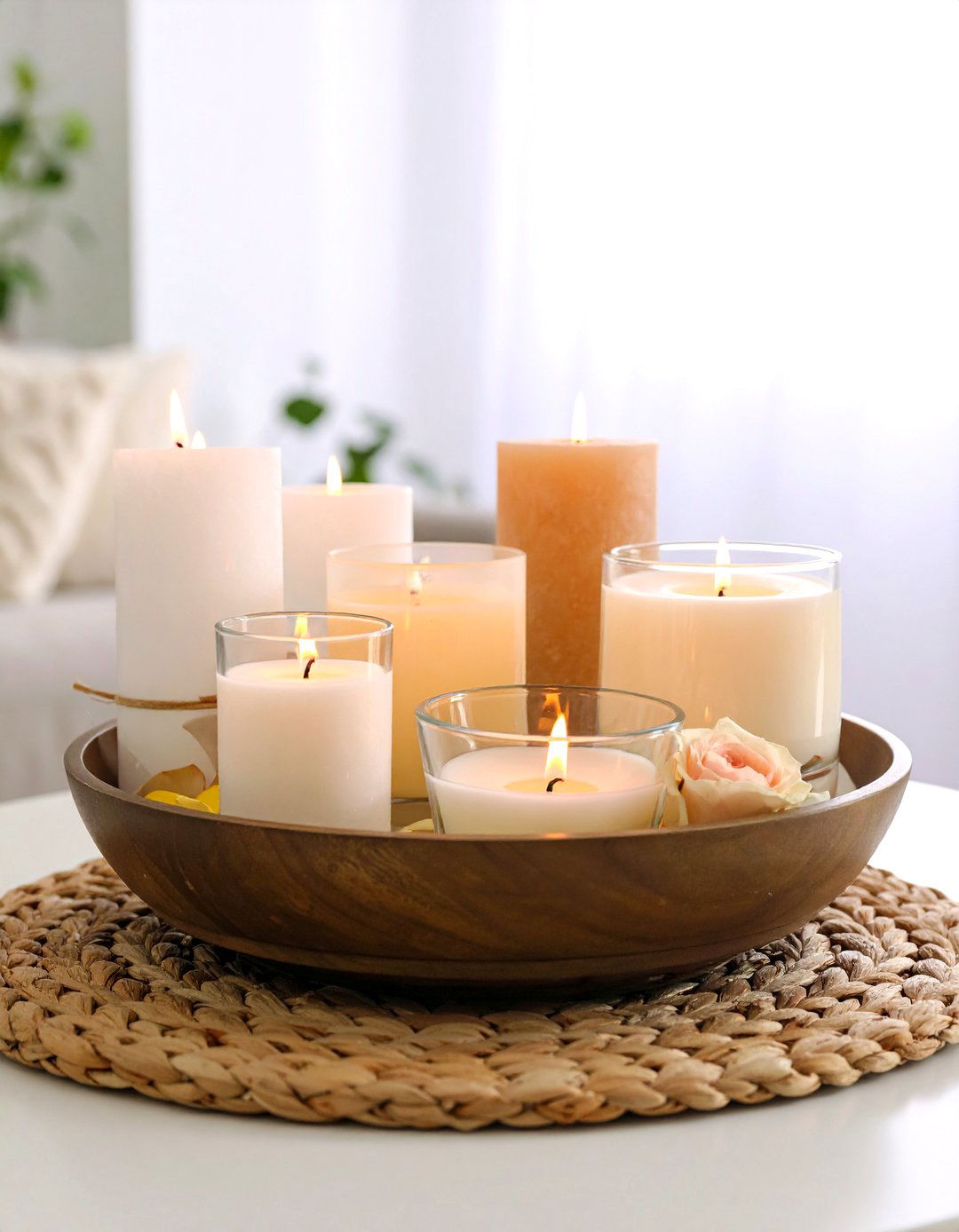 The Floating Candles Centerpiece - 30 diwali decoration ideas for living room
