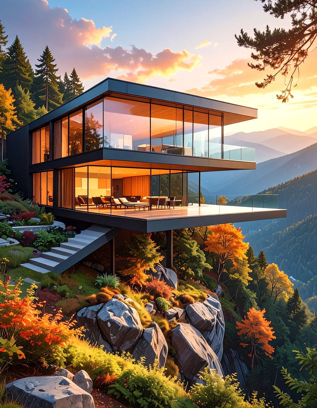 The Floating Cantilevered House Design - 30 luxury house design ideas