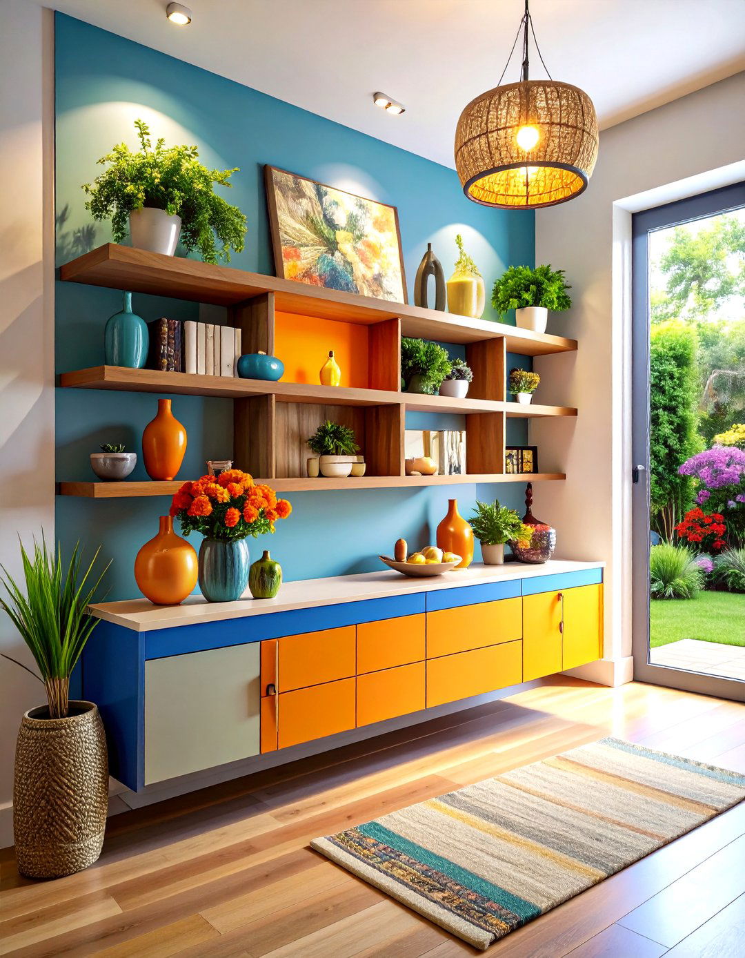 The Floating Console Illusion - 30 entryway console table decor ideas