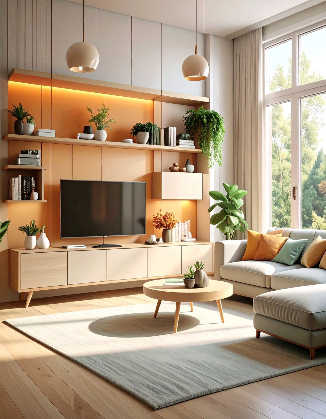 The Floating Elements Living Room - 30 modern small living room ideas