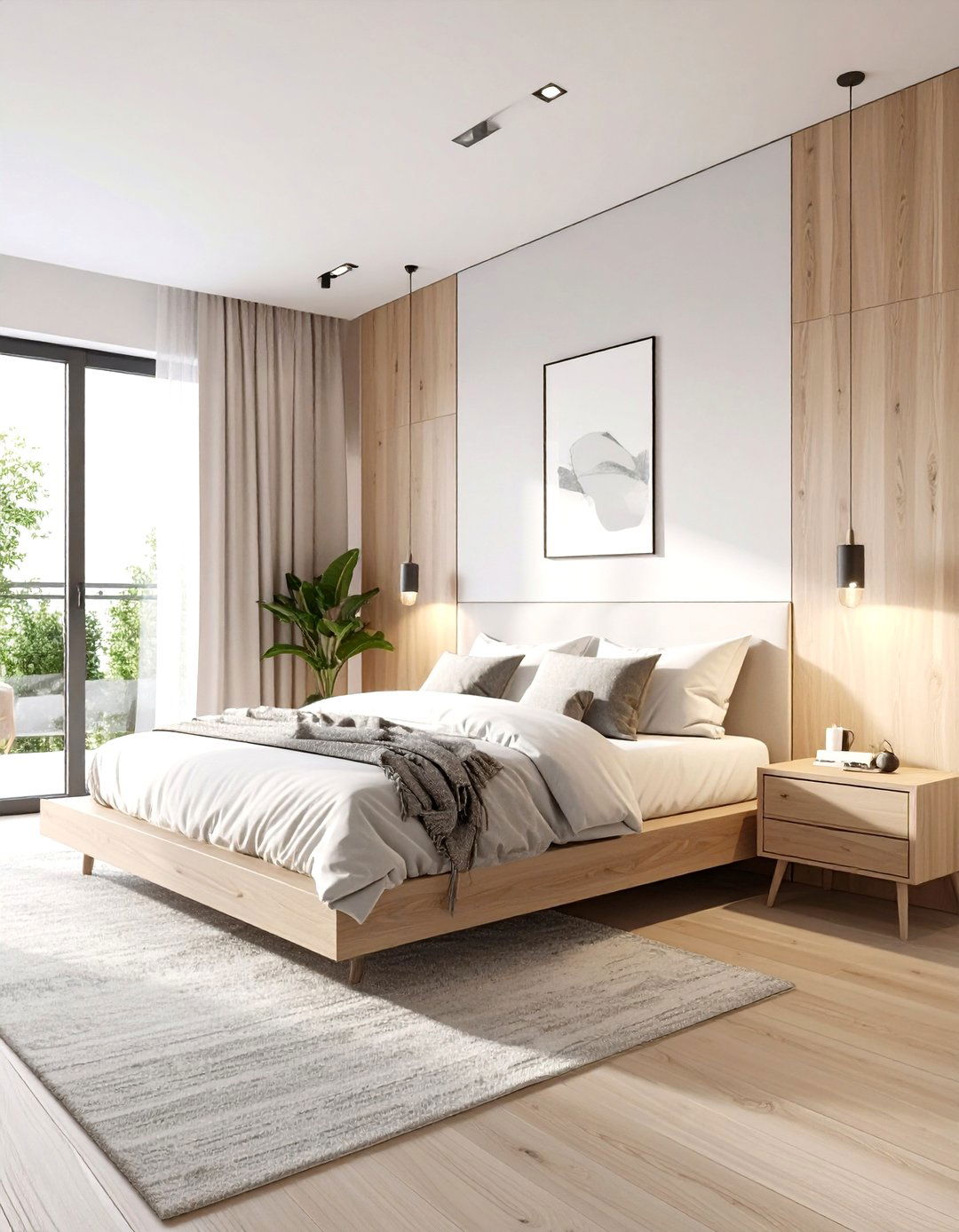 The Floating Furniture Bedroom - 30 cozy modern small bedroom ideas