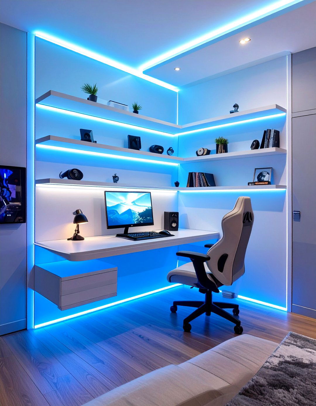 The Floating Furniture Illusion - 30 game room ideas on a budget