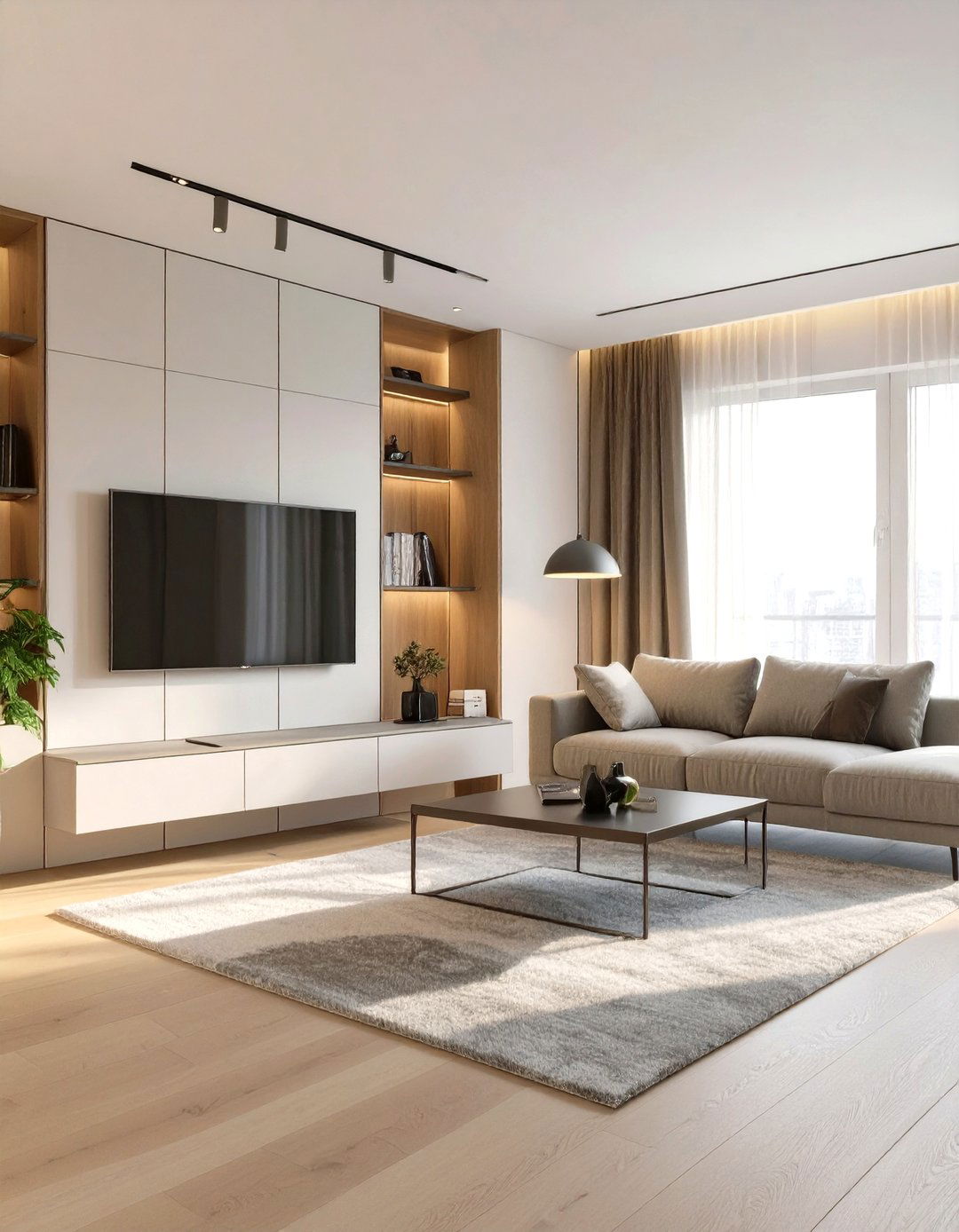 The Floating Furniture Living Room - 30 extra small apartment living room ideas