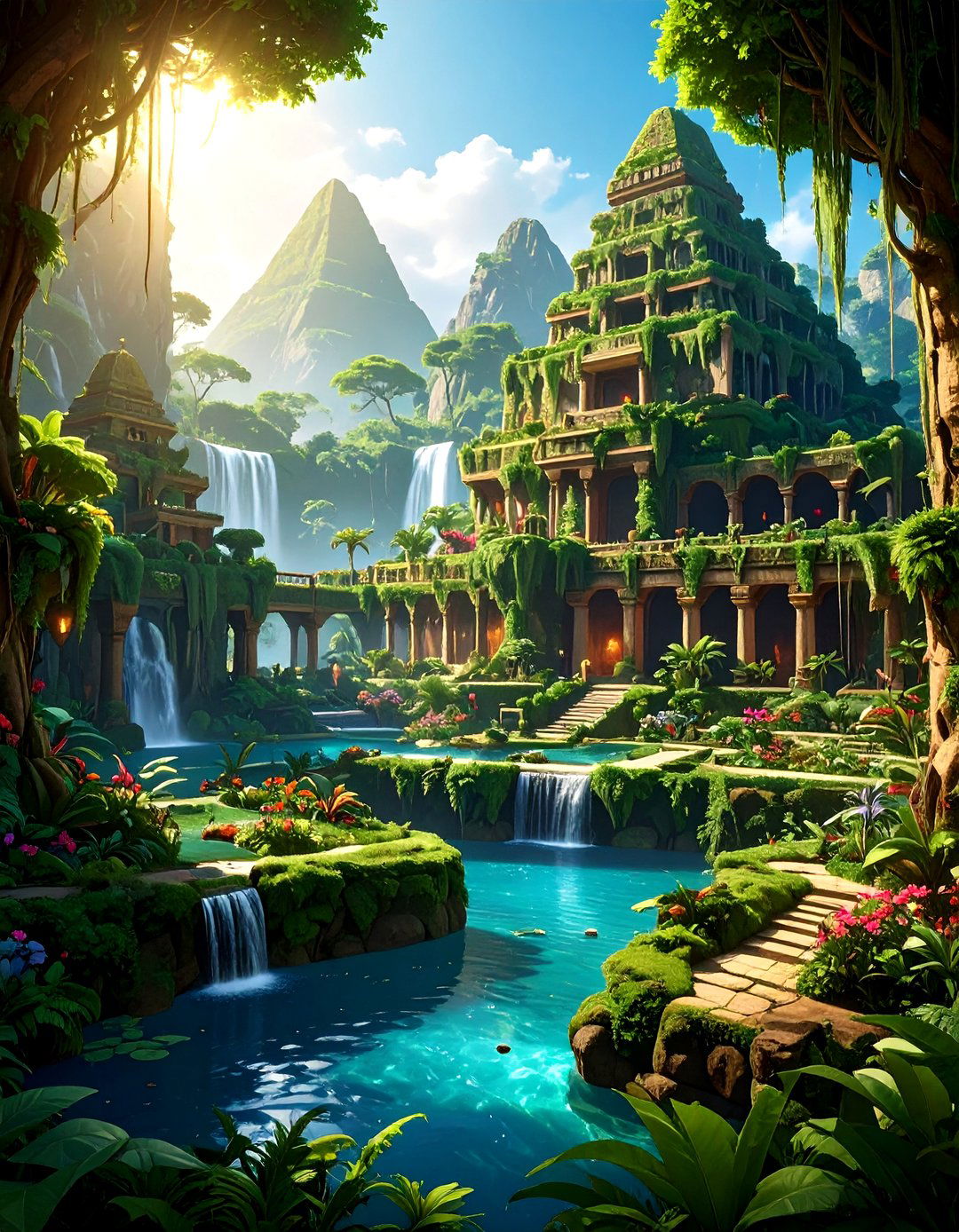 The Floating Gardens of Babylon - 30 lego ideas botanical garden