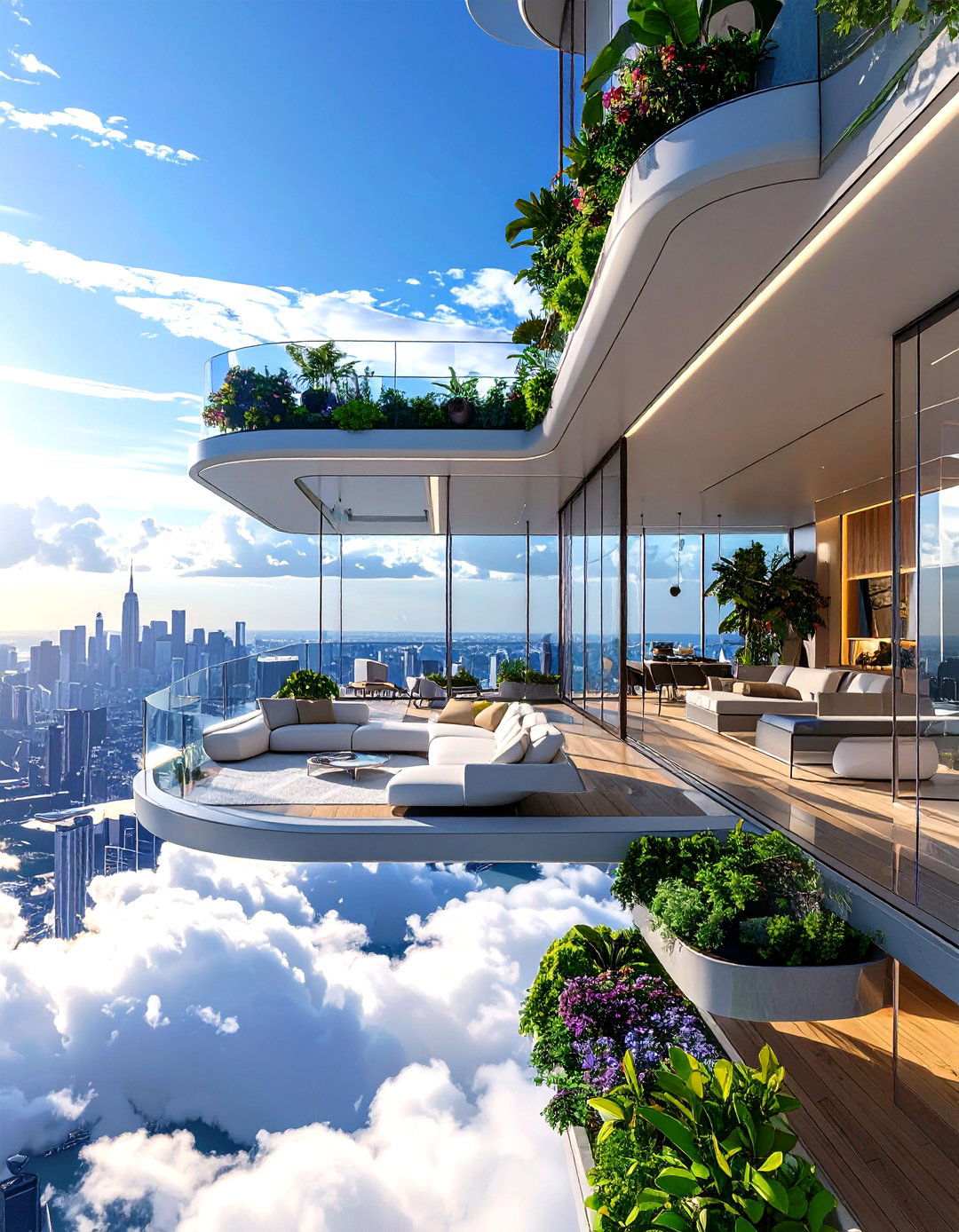 The Floating Sky City Apartment - 30 home design game ideas