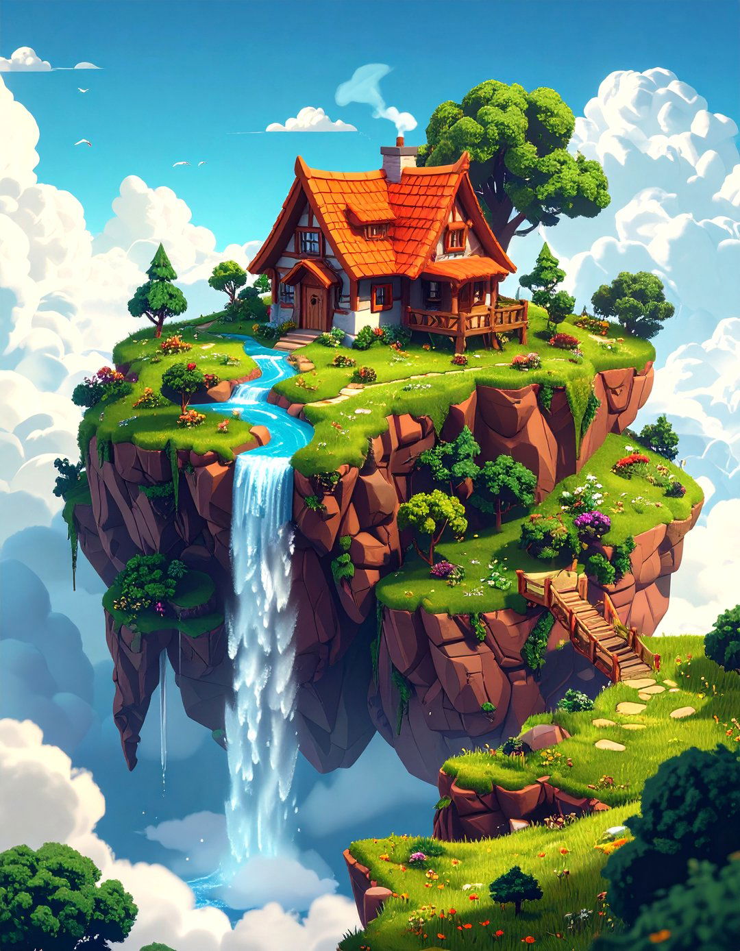 The Floating Sky Island Sanctuary - 30 minecraft house design ideas