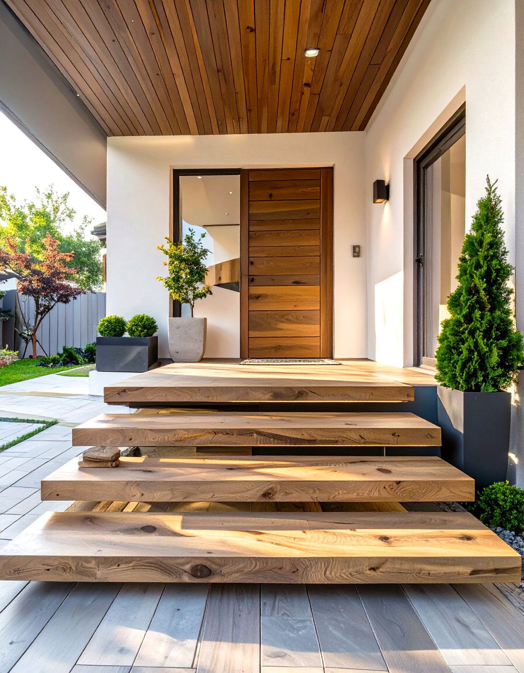The Floating Steps Front Porch - 30 modern small front porch ideas