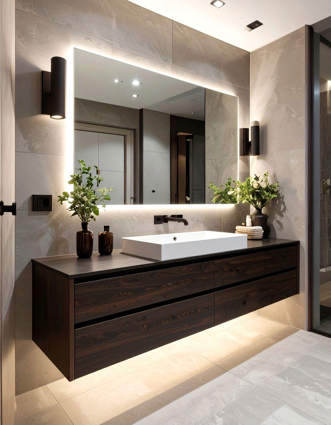 The Floating Vanity Bathroom Sink - 30 bathroom sink ideas