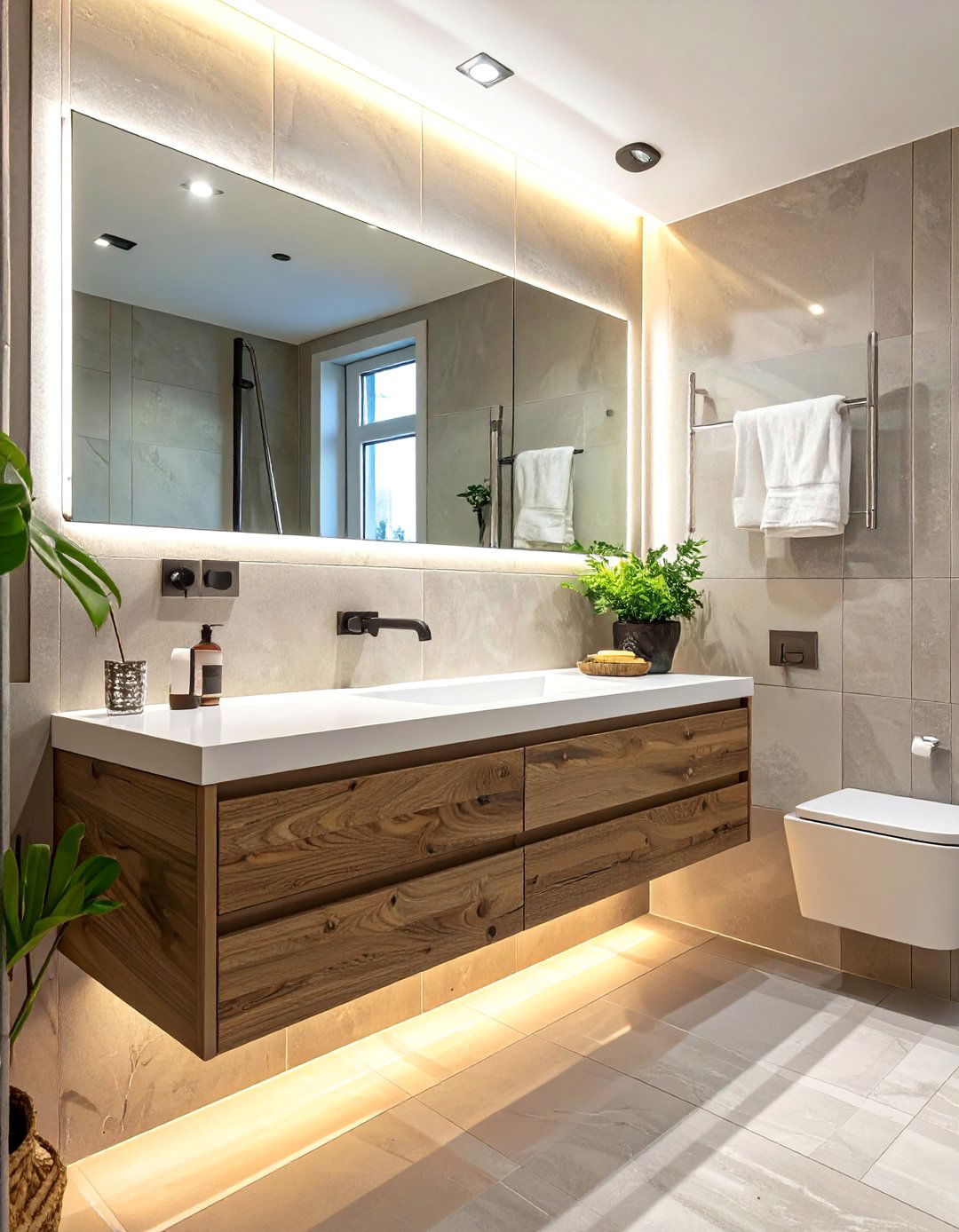 The Floating Vanity Bathroom - 30 bathroom trends