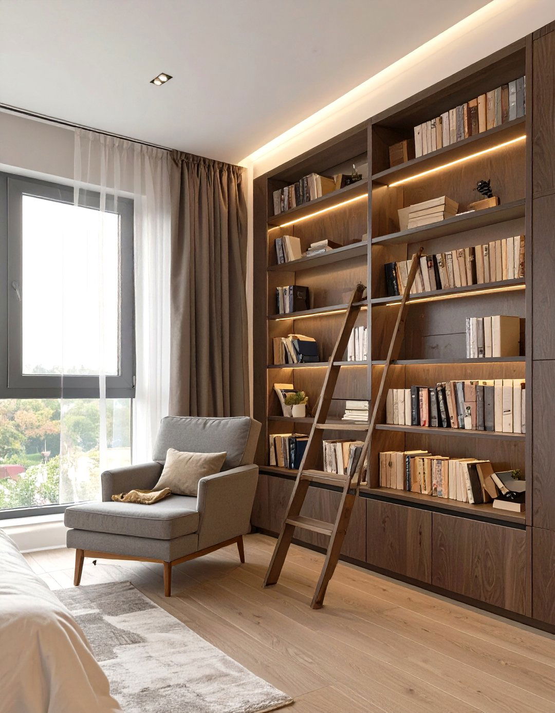 The Floor to Ceiling Bedroom Library - 30 bedroom bookshelf ideas