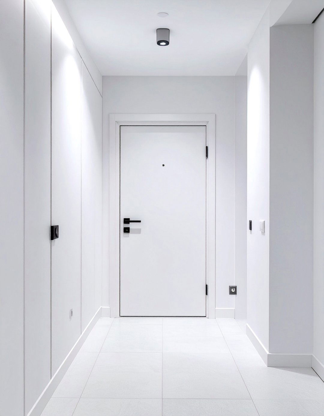 The Flush Mount Minimalist Basement Door - 30 basement door ideas
