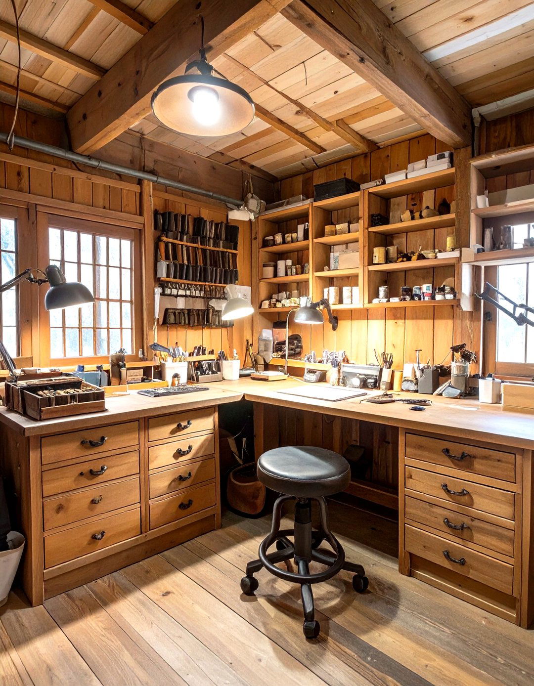 The Fly Tying Workshop Shed - 30 man cave shed ideas