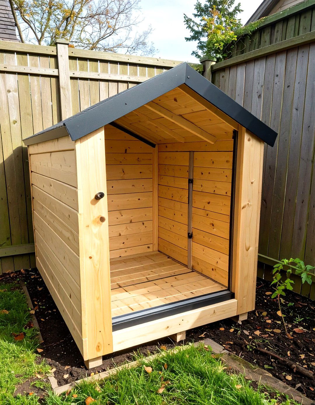 The Fold Down Wall Kennel - 30 homemade outdoor dog kennel ideas