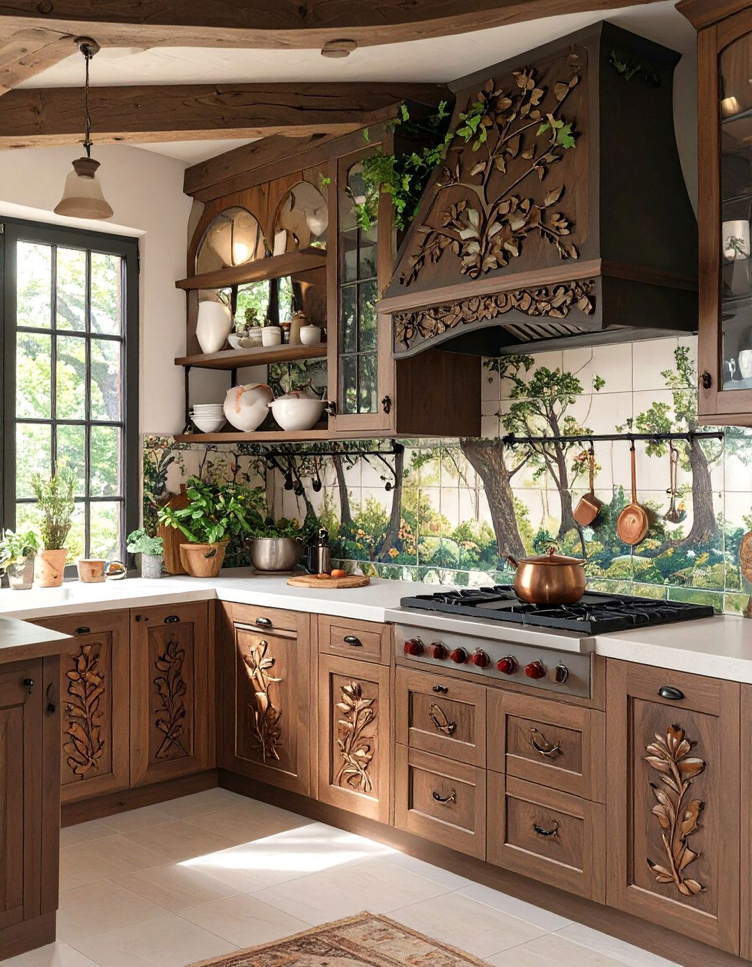 The Forest Canopy Kitchen - 30 art nouveau interior design ideas