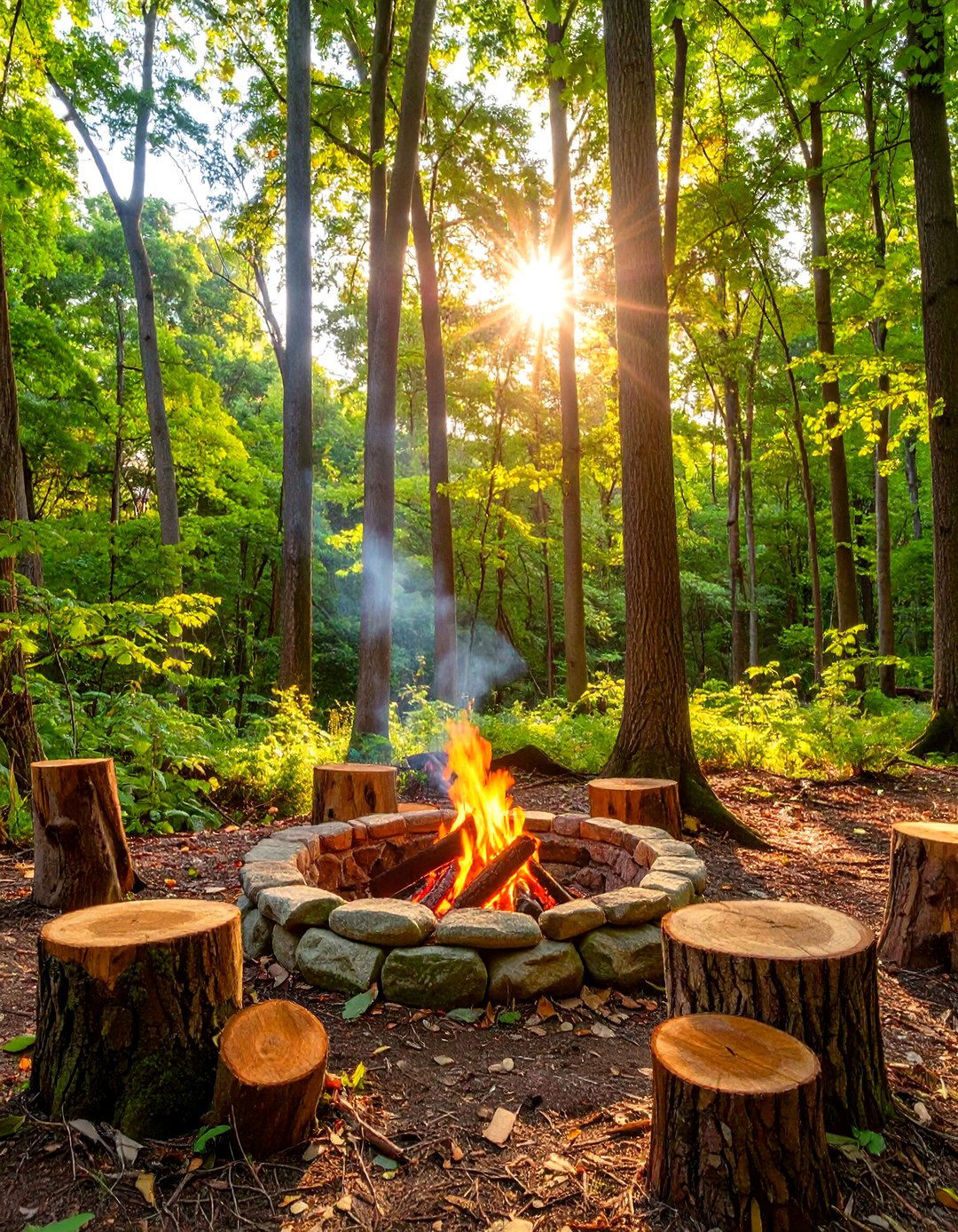 30 Country Backyard Rustic Fire Pit Ideas for Cozy Nights