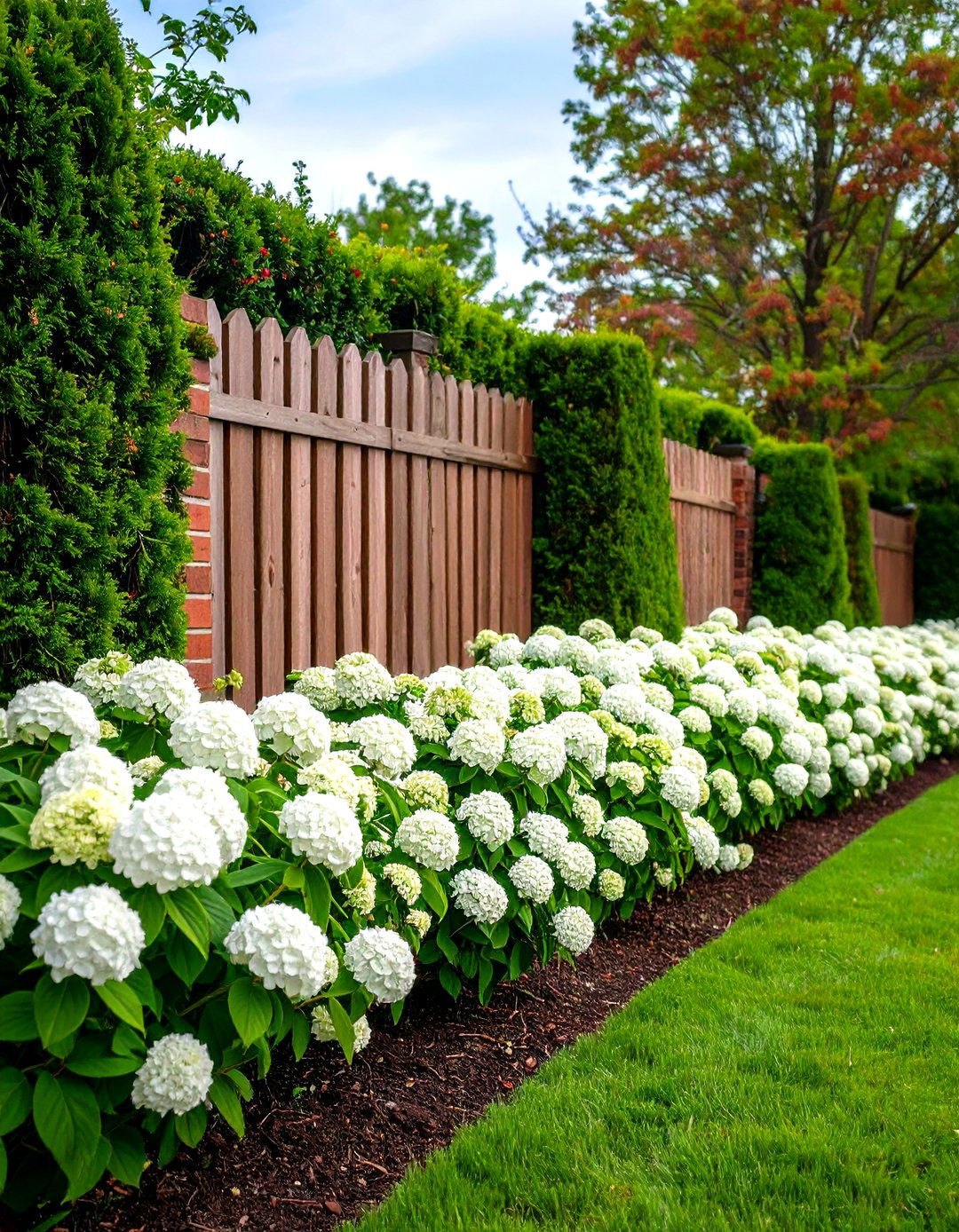 The Formal Boxwood Hedge Border - 30 fence line landscaping ideas