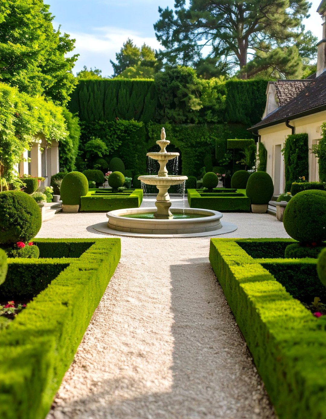 The Formal French Garden Backyard - 30 backyard remodel ideas